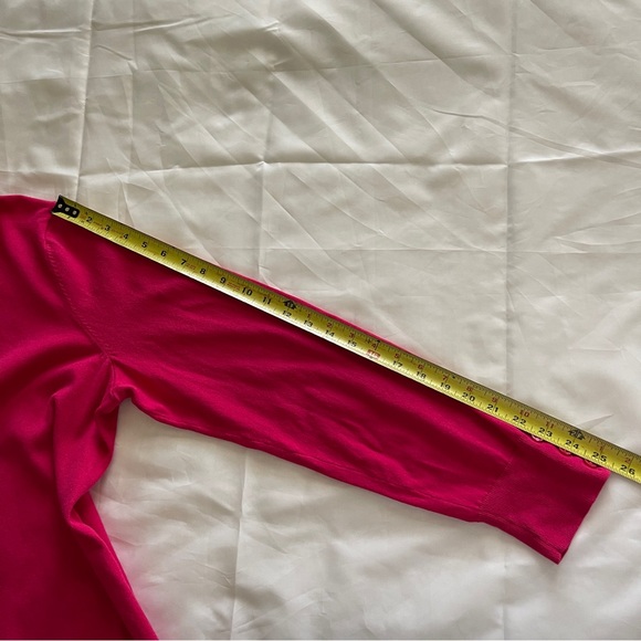 Talbots Knit Turtleneck Sweater XL Pink Barbiecore Quiet Luxury - Picture 10 of 13